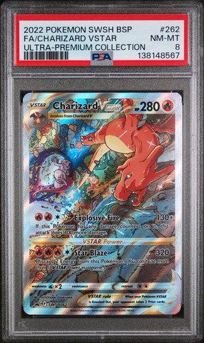 Psa charizard vstar - 8, swsh262